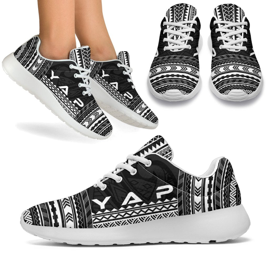 Yap Sporty Sneakers - Polynesian Chief Black Version White - Polynesian Pride