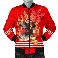 American Samoa Men's Bomber Jacket - Nu'uuli Manulele Tausala - Polynesian Pride