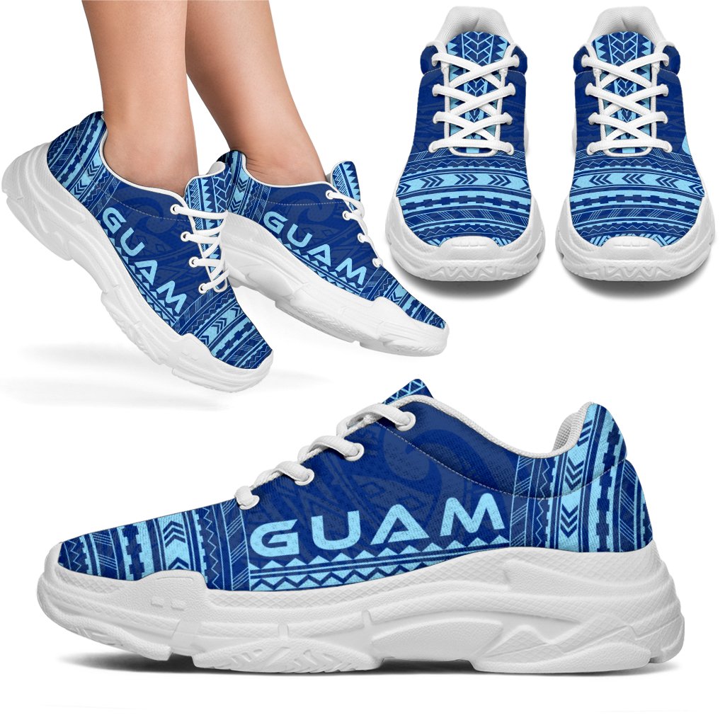 Guam Chunky Sneakers - Polynesian Chief Flag Version - Polynesian Pride