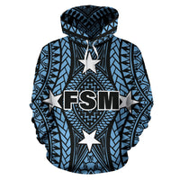 Federated States of Micronesia All Over Hoodie FSM Central Version - Polynesian Pride