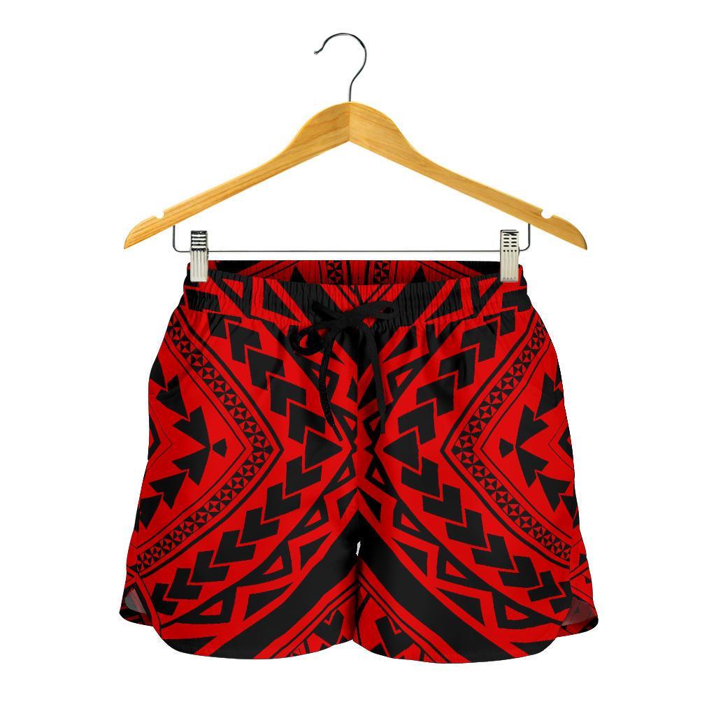 Polynesian Tradition Red Women's Short - Polynesian Pride