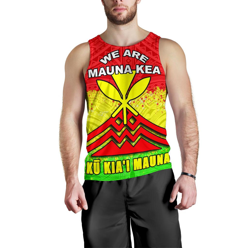 Mauna Kea Men's Tank Top - Protect Mauna Kea - Polynesian Pride