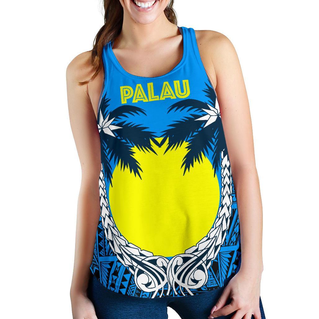 Palau Coconut Women's Racerback Tank A02 - Polynesian Pride