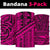 Polynesian Tatau Mixed Pink Set Unisex Bandana One Size Pink - Polynesian Pride
