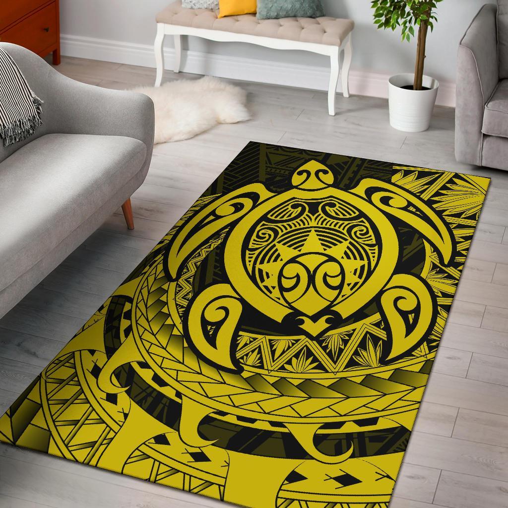 Hawaii Polynesian Turtle Rug - Yellow Yellow - Polynesian Pride