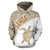 Samoa Hoodie Samoa Turtle Mermaid Polynesian Tattoo White Gold - Polynesian Pride
