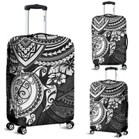 American Samoa Polynesian Luggage Cover - Black Turtle - Polynesian Pride