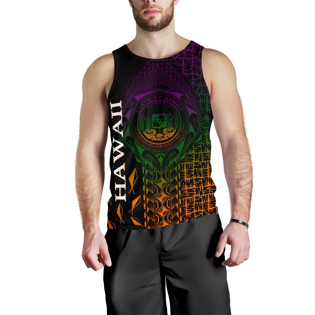 Hawaii Men's Tank Top - Hawaii Seal Rocket Style - Polynesian Pride