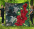 Hawaii Map Turtle Hibiscus Plumeria Polynesian - Premium Quilt AH Green - Polynesian Pride