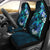 Kanaka Maoli (Hawaiian) Car Seat Covers - Sea Turtle Tropical Hibiscus And Plumeria Blue - Polynesian Pride