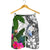 Marshall Islands Men's Short White - Turtle Plumeria Banana Leaf Crest - Polynesian Pride