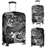 Vanuatu Polynesian Luggage Covers - White Shark Polynesian Tattoo - Polynesian Pride