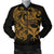 Polynesian Hawaii Men's Bomber Jacket - Kanaka Maoli Gold Turtle - Polynesian Pride