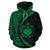 Samoa Polynesian Hoodie Circle Style Green Color - Polynesian Pride