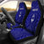 Guam Personalised Car Seat Covers - Guam Seal With Polynesian Tattoo Style (Blue) Universal Fit Blue - Polynesian Pride