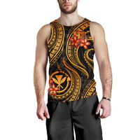 Polynesian Hawaii Men Tank Top - Gold Plumeria - Polynesian Pride