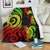 Pohnpei Micronesian Premium Blanket - Reggae Tentacle Turtle White - Polynesian Pride