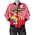 Mate Ma'a Tonga Women Bomber Jacket Coat Of Arms Red - Polynesian Pride