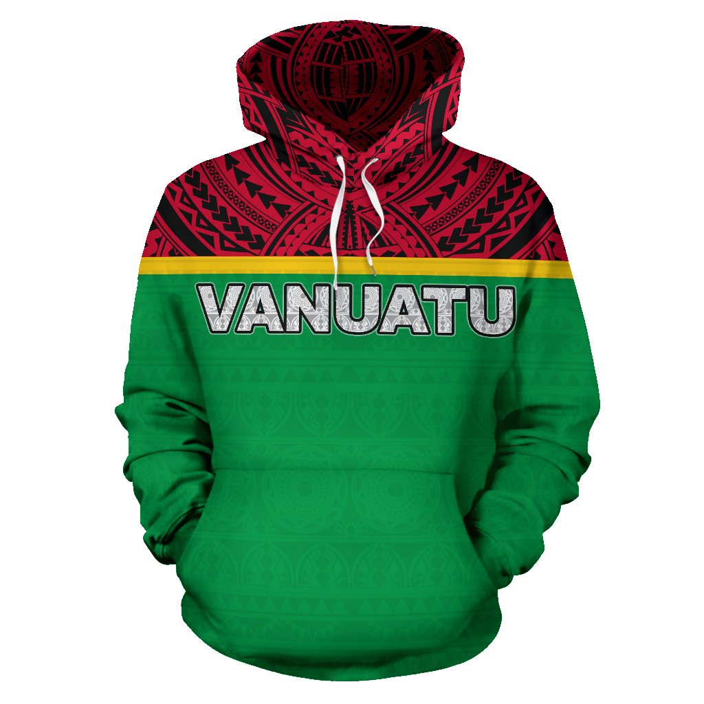 Vanuatu All Over Hoodie Polynesian Hoodie Style - Polynesian Pride