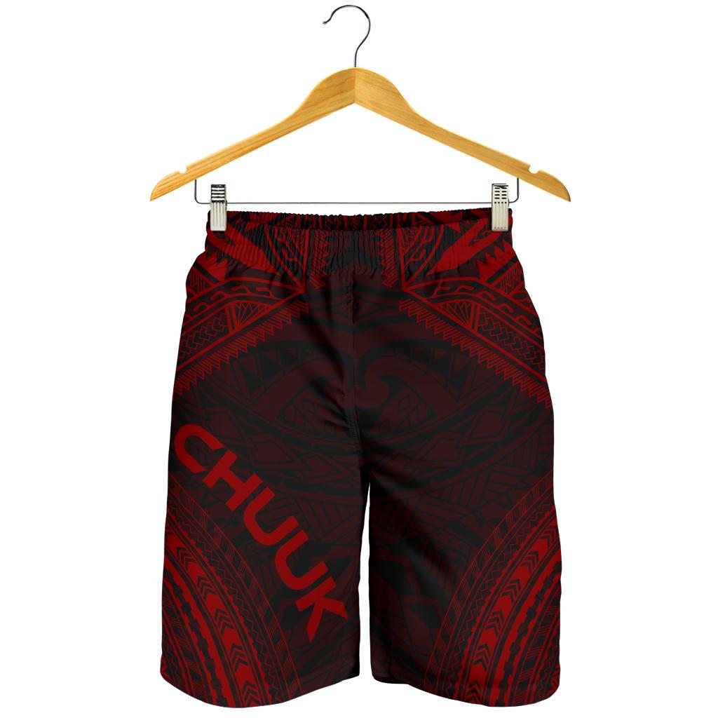 Chuuk Men's Shorts - Polynesian Chief Red Version - Polynesian Pride