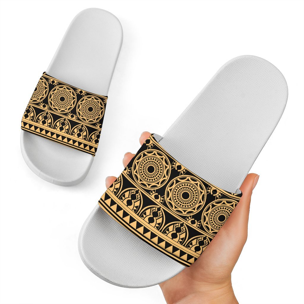Polynesian Slide Sandals 35 White - Polynesian Pride