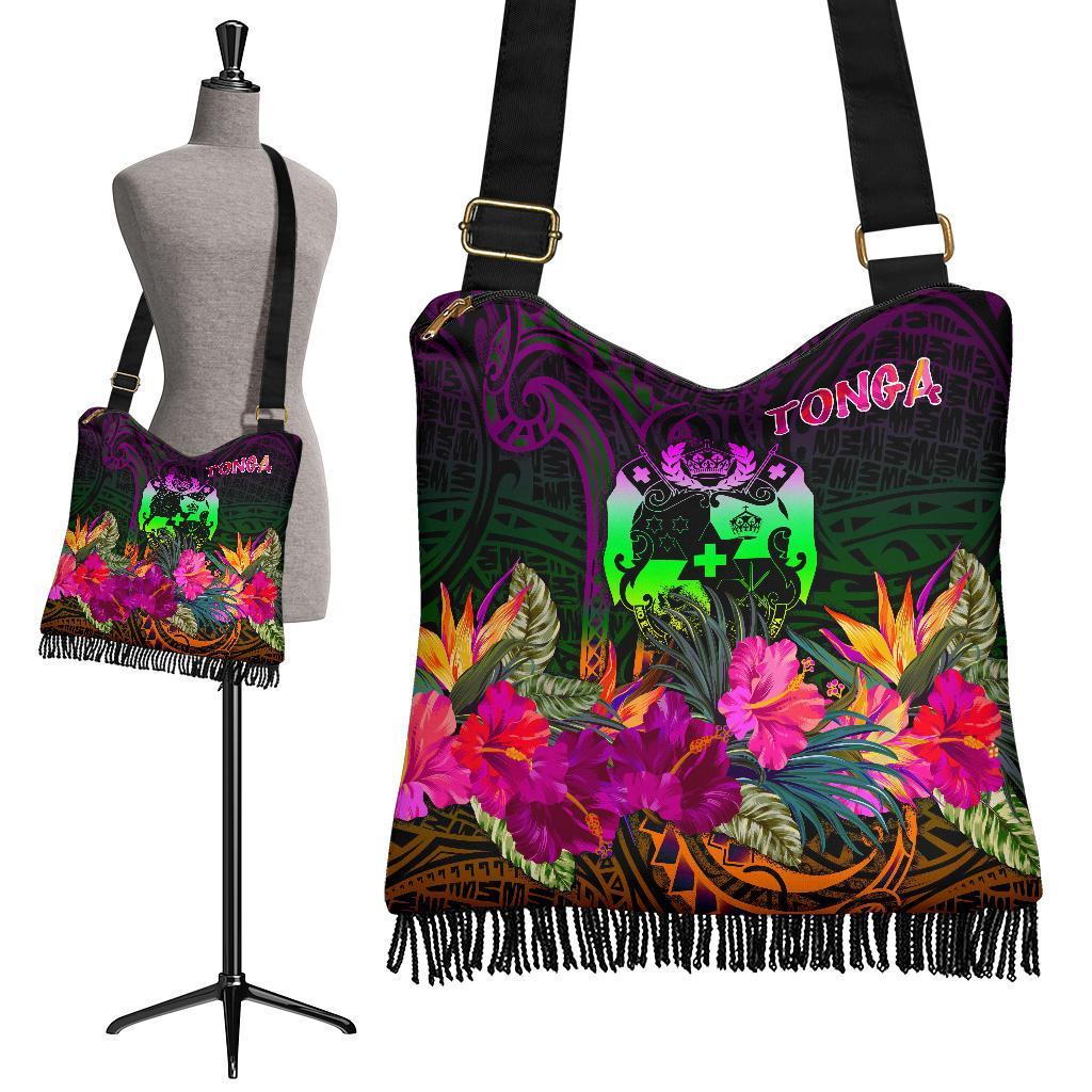 Tonga Polynesian Boho Handbag - Summer Hibiscus - Polynesian Pride