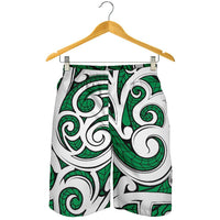 Polynesian Maori Ethnic Ornament Green Men's Short - Polynesian Pride