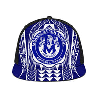 Hawaii - Moanalua High Trucker Hat - AH Trucker Hat Universal Fit Blue - Polynesian Pride