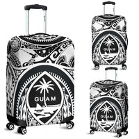 Polynesian Luggage Covers - Guam Flag, Seal with Maui Moana Tattoo - Polynesian Pride