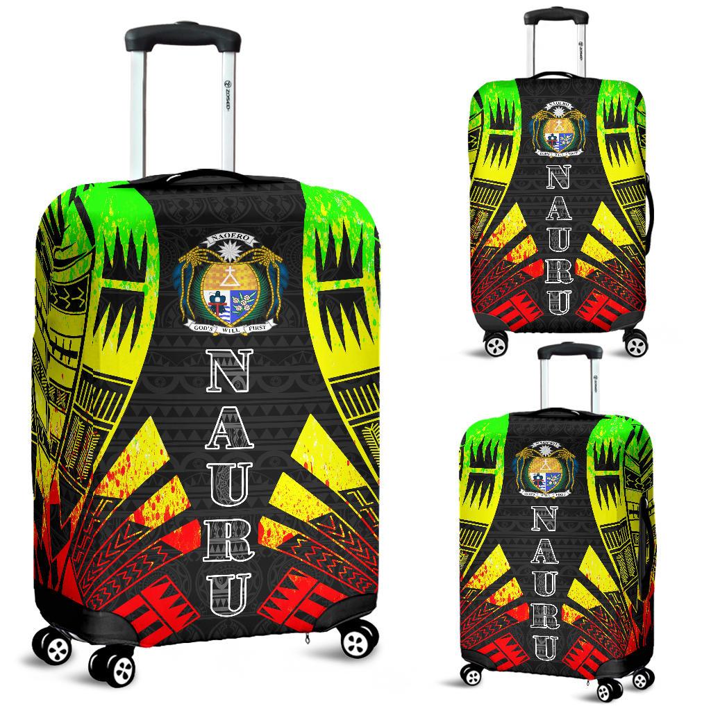 Nauru Luggage Cover - Polynesian Tattoo Reggae Reggae - Polynesian Pride