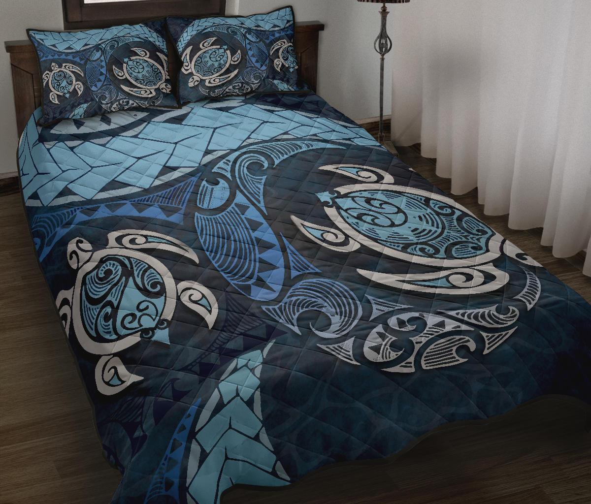 Maori Turtle New Zealand Quilt Bed Set - Polynesian Pride