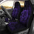 Hawaii Car Seat Covers - Hawaii Turtle Map Hibiscus Poly Purple - Polynesian Pride