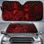 Guam Auto Sun Shades Turtle Hibiscus Red Auto Sun Shade Universal Fit Red - Polynesian Pride