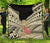 Hawaii Polynesian Hula Girl Wearing Plumeria Premium Quilt Beige - Polynesian Pride