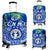 Northern Mariana Islands Rugby Luggage Covers Coconut Leaves - CNMI Blue - Polynesian Pride