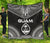 Guam Premium Quilt - Guam Coat Of Arms Polynesian Chief Black Version Black - Polynesian Pride