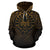 French Polynesia All Over Hoodie Lift up Gold - Polynesian Pride