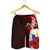 Philippines Polynesian Custom Personalised Men's Shorts - Coat Of Arm With Hibiscus - Polynesian Pride