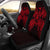 Tonga Car Seat Cover - Tonga Coat Of Arms Map Red Universal Fit Red - Polynesian Pride
