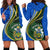 Solomon Islands Hoodie Dress Kanaloa Tatau Gen SI Blue - Polynesian Pride