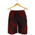 Kanaka Maoli Men's Shorts - Polynesian Chief Red Version - Polynesian Pride