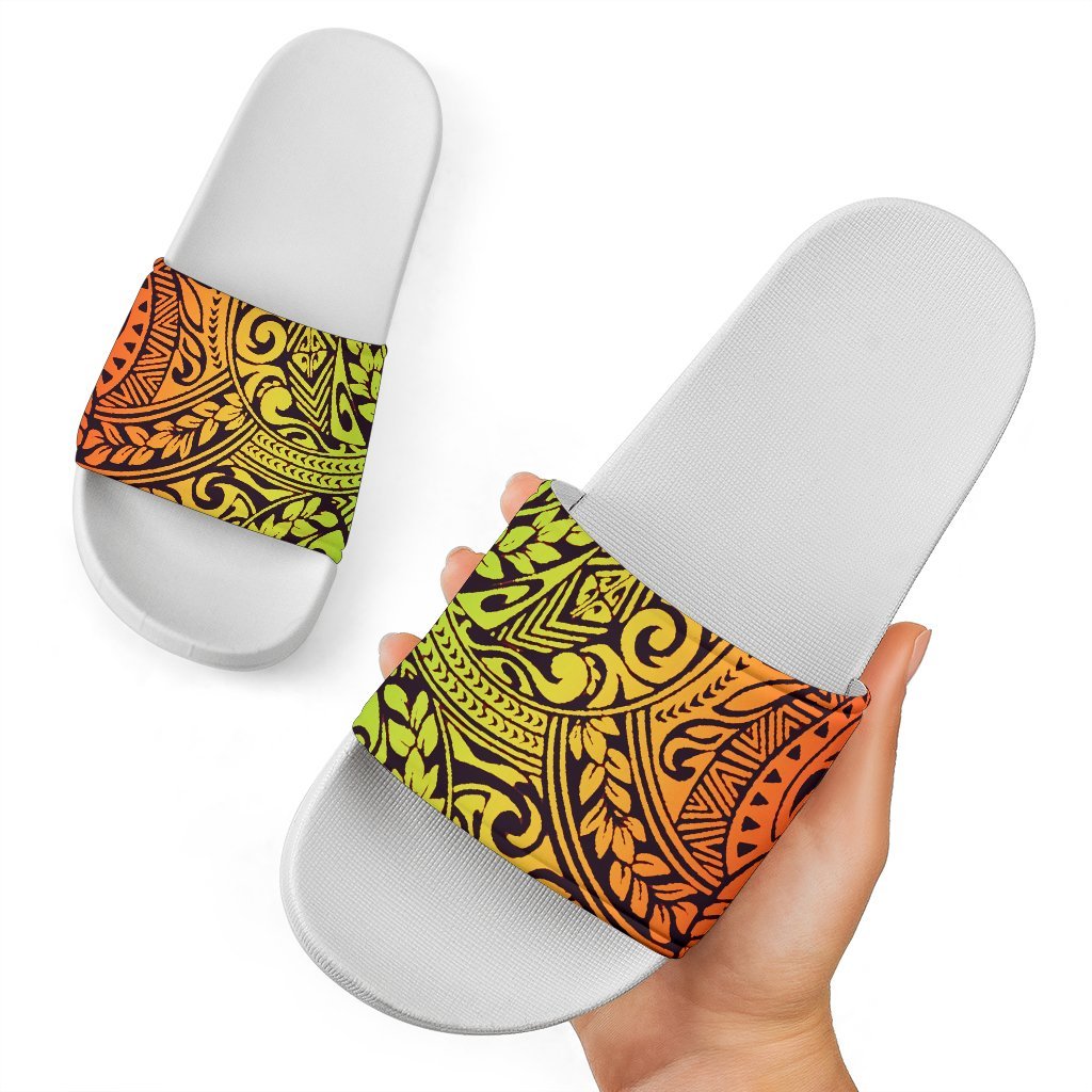 Polynesian Slide Sandals 43 White - Polynesian Pride