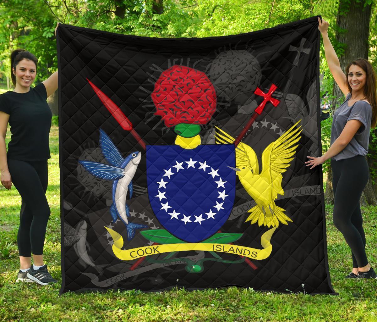 Cook Islands Quilt - Premium Quality Black - Polynesian Pride