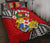 Tonga Rugby Quilt Bed Set Royal Style Red - Polynesian Pride