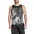 Custom Personalised Chuuk Men's Tank Top - Humpback Whale with Tropical Flowers (White) - Polynesian Pride