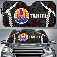 Tahiti Auto Sun Shades - Chain Polynesian Auto Sun Shade Universal Fit BLACK - Polynesian Pride