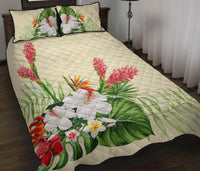 Wonderful Hibiscus Flower Quilt Bed Set - Polynesian Pride