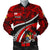 Tonga Polynesian Shark Tattoo Men'S Bomber Jacket Red - Polynesian Pride