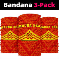 Hawaii Spearhead Polynesian Mauna Kea Bandana 3-Pack - AH - Red - Polynesian Pride