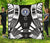Northern Mariana Islands Premium Quilt - Northern Mariana Islands Seal Polynesian White Tattoo (Black) Black - Polynesian Pride